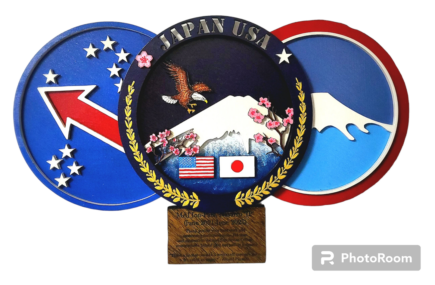Trio Japan USARJ Plaque