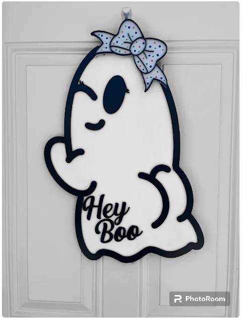 Hey Boo Ghost Wreath