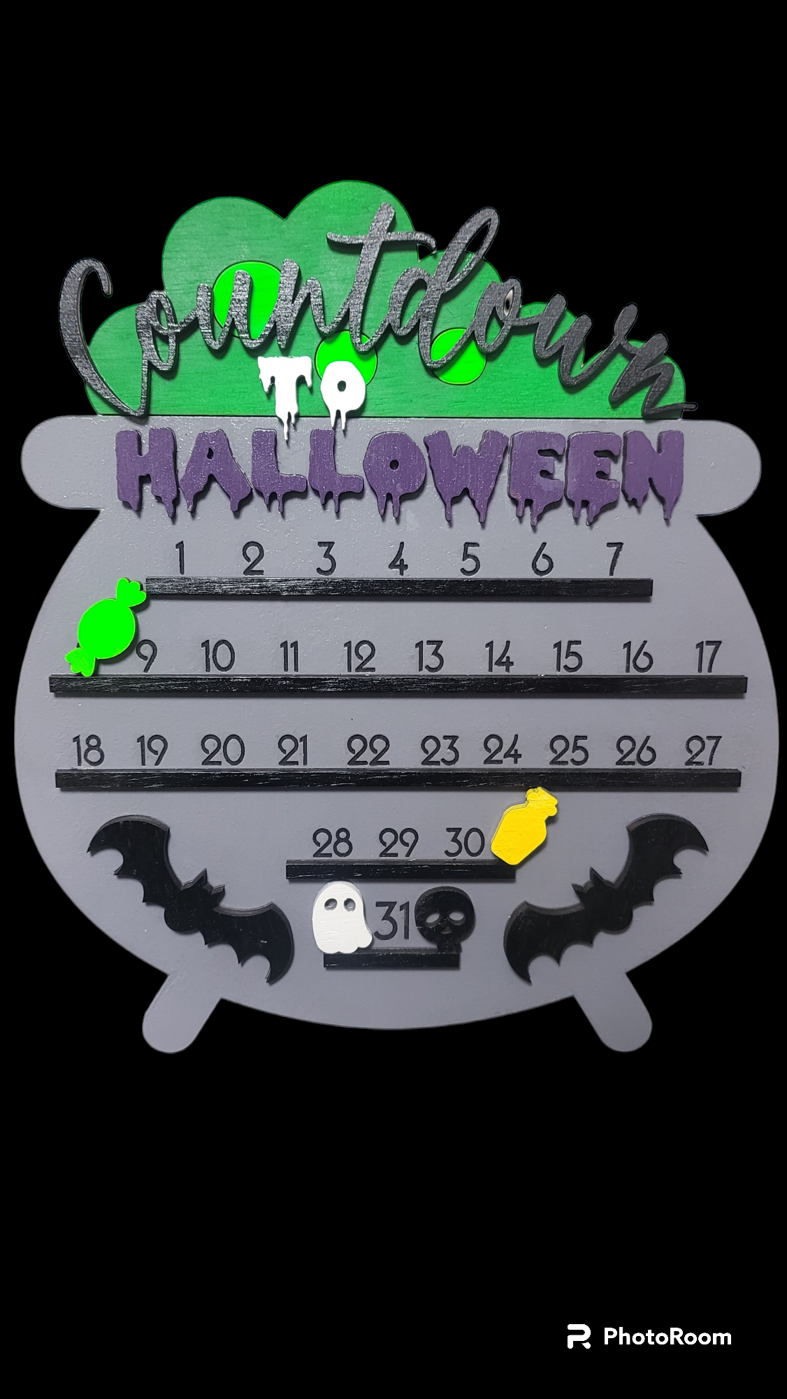 Cauldron Halloween Countdown