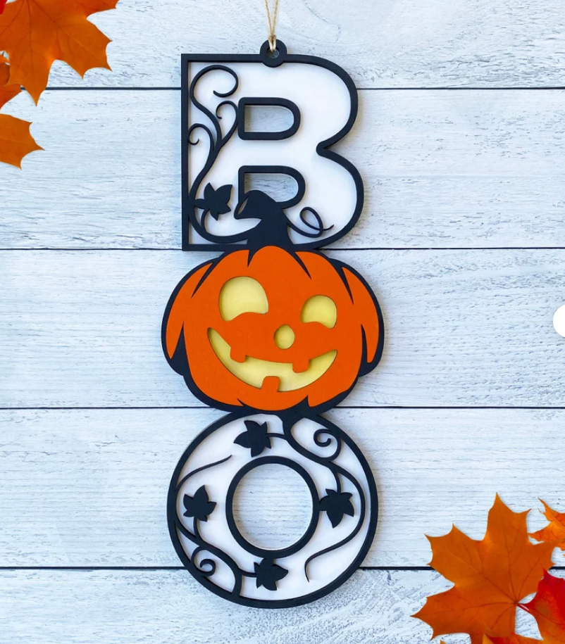 BOO Pumpkin Hanger