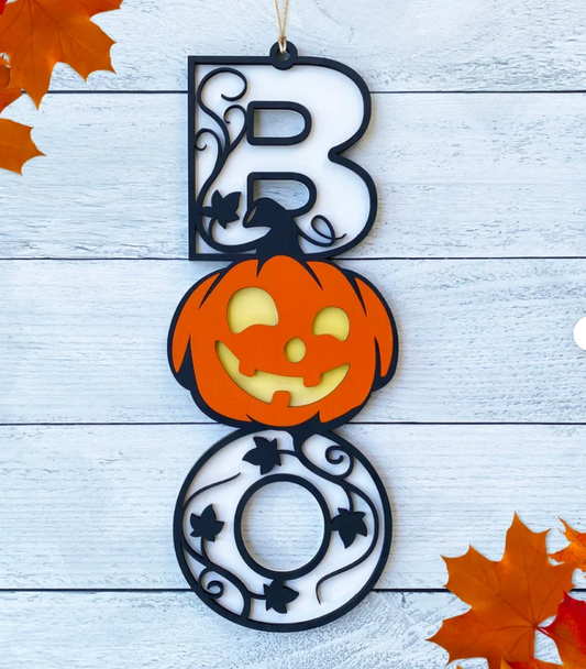 BOO Pumpkin Hanger