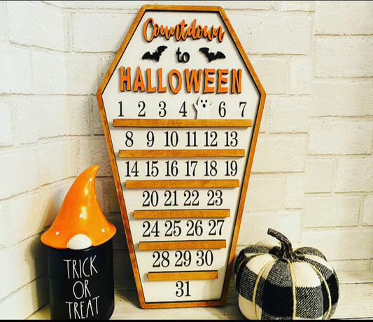 Spooky Coffin Countdown Calendar